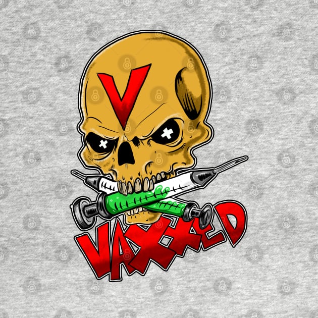 Vaccinated Skull Logo by silentrob668